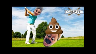 GOLF IT - Bygga Bajsbana! med Makkan Let's Play Svenska