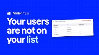 Full Sync WordPress Users to Your Email List | MailerPress News
