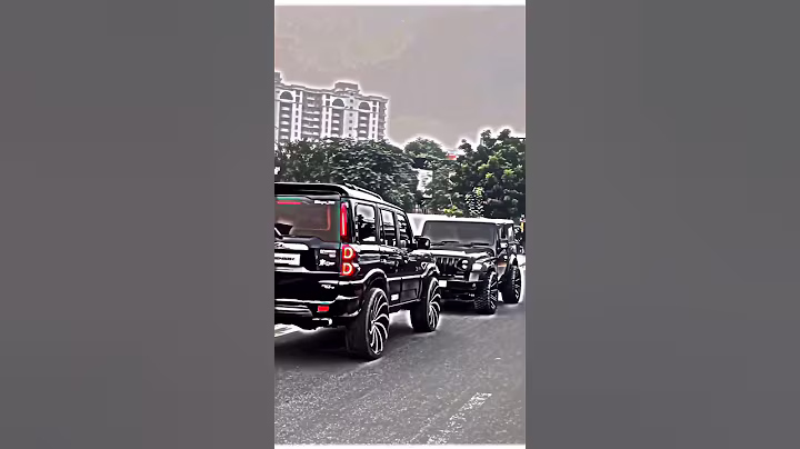 Scorpio vs fortuner vs Thar All black edition Facelift NEW 2023 #shorts