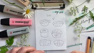 🍣 Day 149 - Sushi | 366 Doodle Challenge | Sketchnote2day