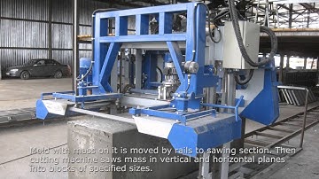 Foam concrete (CLC blocks) and polystyrene concrete (EPS blocks) mini plant