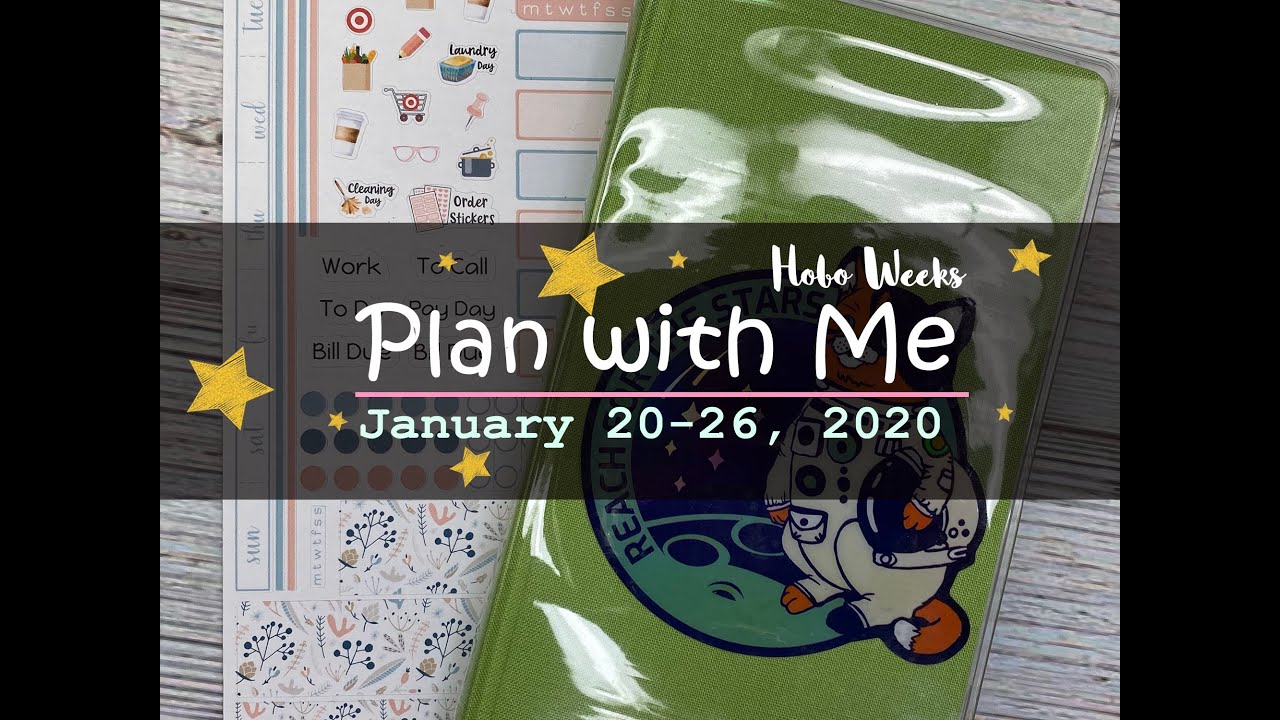 Plan with Me Hobo Weeks 1/20-1/26
