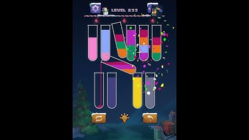 water color sort puzzle level 233 ios android / sort water color puzzle level 233 ios ipad  #shorts