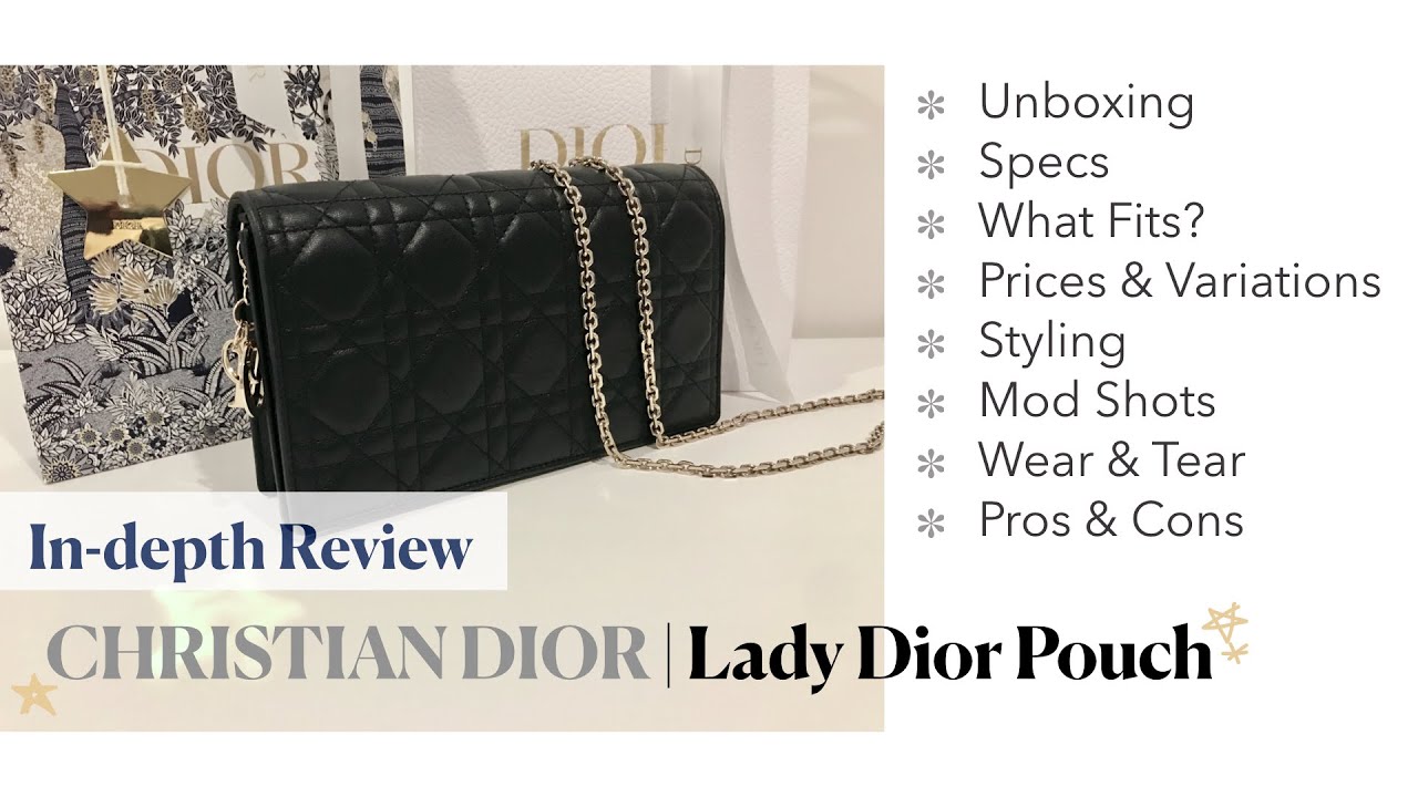 lady dior lambskin clutch review