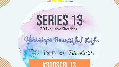 #30dscbl13 Day 4 - Swing x2, Scrapbook Process Video 30 days of Sketches