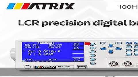 MATRIX MCR-5200 Benchtop LCR Meter Precision Digital Lab Tester for Apacitance Ground Insulation Re