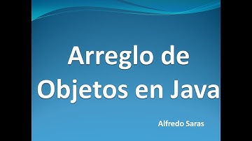 Arreglo de Objetos en Java