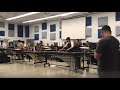 Walnut concert percussion 2018  practice run through