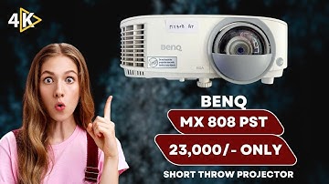 BenQ Projector, 4k Smart BenQ MX808PST Short Throw Projector