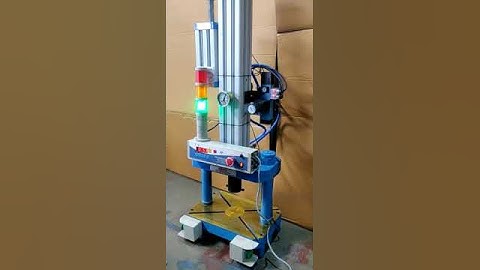 Mercury Hydro Pneumatic Press with Tower lamp installed