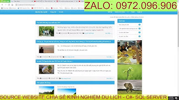 Source code WEBSITE TRẢI NGHIỆM DU LỊCH -  C#- sql server- ASP.NET