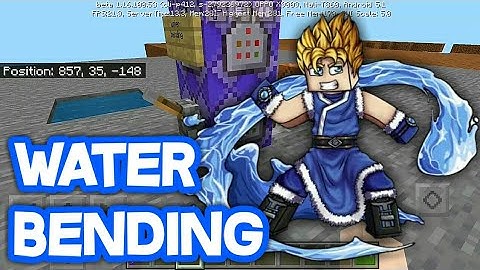 How to Water Bend in Minecraft using Command Block Tutorial