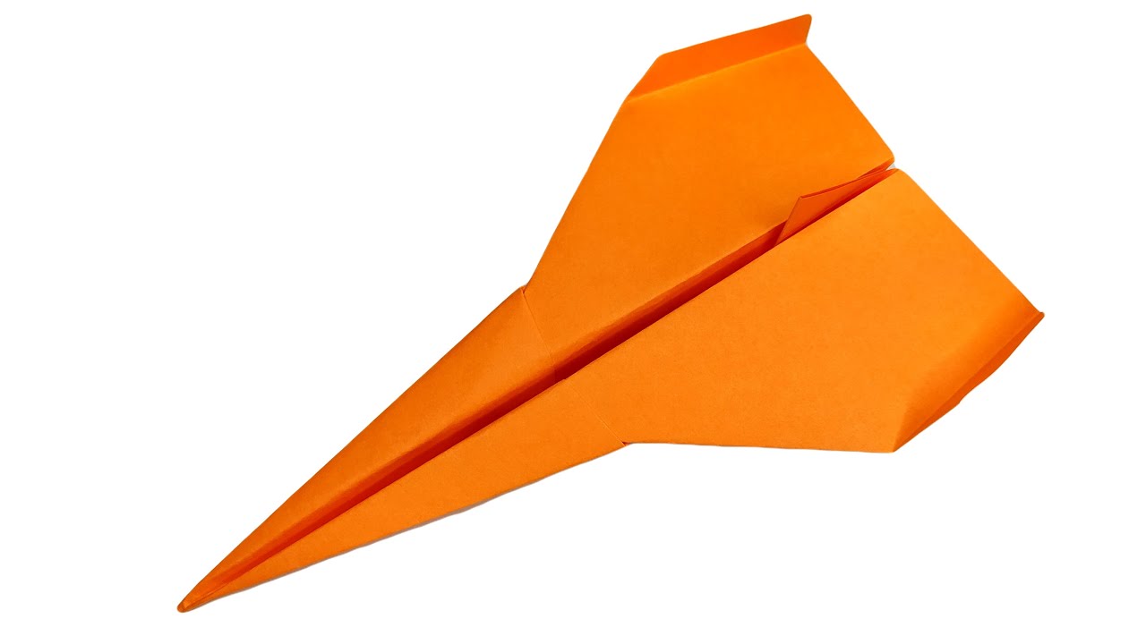 Как сделать самолёт из бумаги, который очень хорошо летает - Поделки -  Страна Мам
