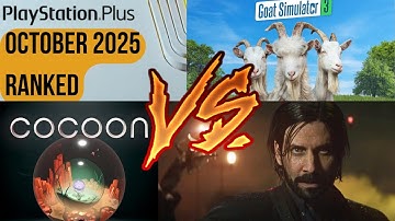 PS Plus Monthly Games For October 2025 Ranked