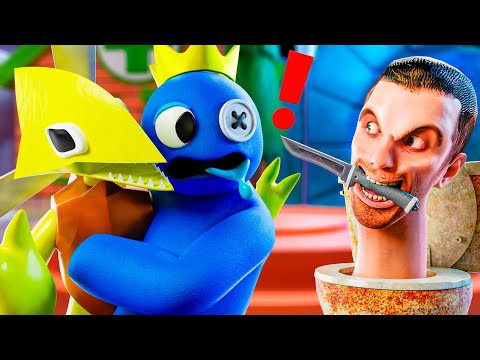 Skibidi Toilet Vs. Blue! Rainbow Friends 2 Animation