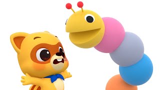 Learn Colors with Larva🐛 3D | Kids Cartoon | Color Songs + Games | Lotty Friends
