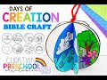 Days of creation bible craft for kids