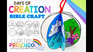 Days Of Creation Bible Craft For Kids