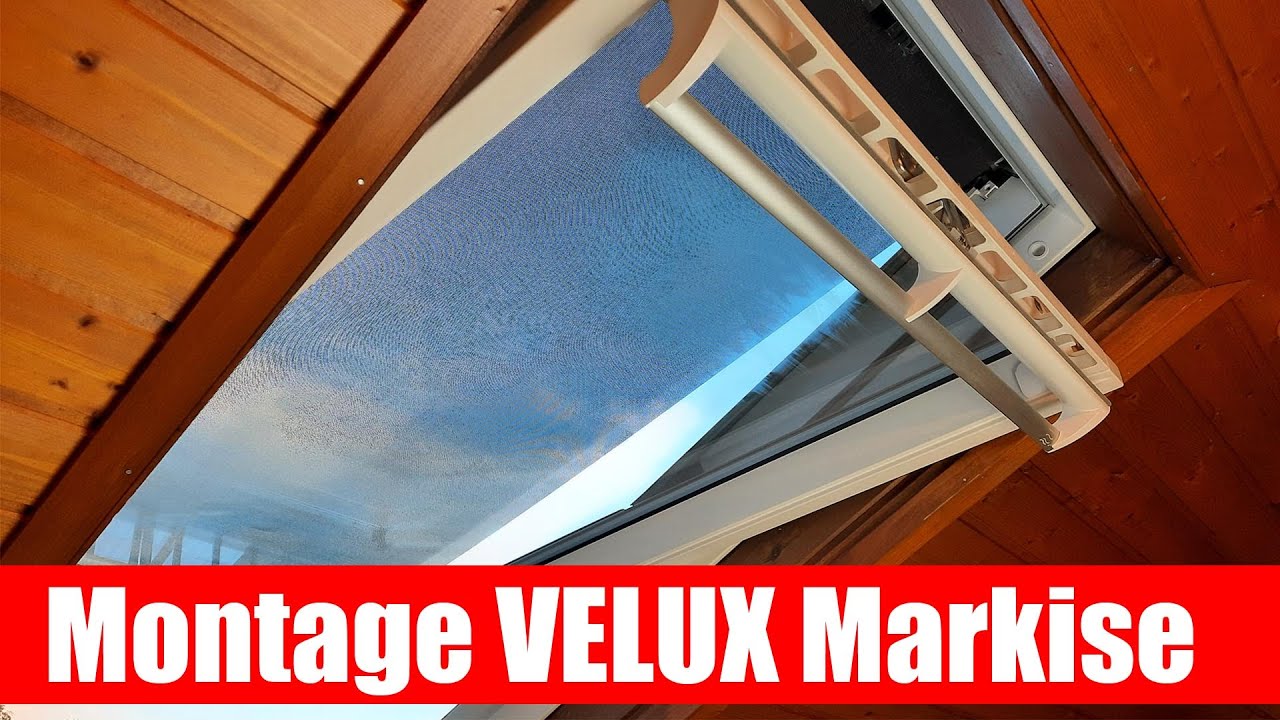 Velux Markise nachrsten - Montage am Dachfenster - Roof Window Blinds