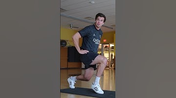 Floating heel split squat iso