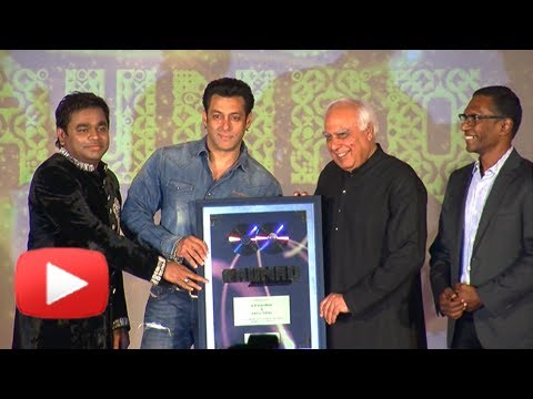 Salman Khan Unveils RAUNAQ Music Album-A.R Rahman and Kapil Sibal Collaboration