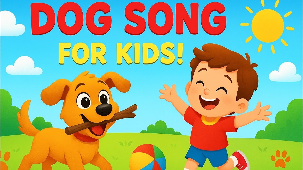 Playful Dog Song for Kids | Fun Nursery Rhyme with Happy Dog & Child | Sing, Dance & Play Along!