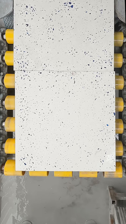 How it's made - Crystal Blue Terrazzo Tiles