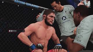 UFC 5 Fighter Simulation feat Justin Geathjie, Khabib Nurmagomedov, Islam Makhachev & Rafael Fiziev