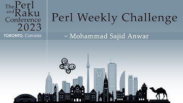Perl Weekly Challenge - Mohammad Sajid Anwar