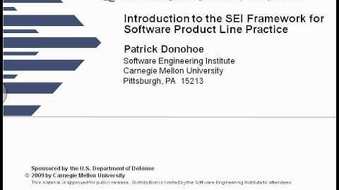 Introduction to the SEI Framework for Software Product Line Practice
