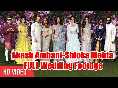 Akash Ambani and Shloka Mehta Grand Wedding | FULL VIDEO | Shahrukh, Kareena, Aamir, Alia, Ranbir