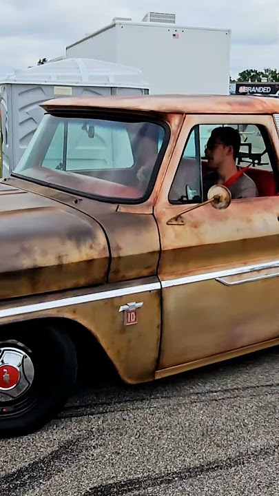 1964 Chevrolet C10 Classic Pickup Truck Drive By Engine Sound M1 Concourse Cars and Coffee 2024