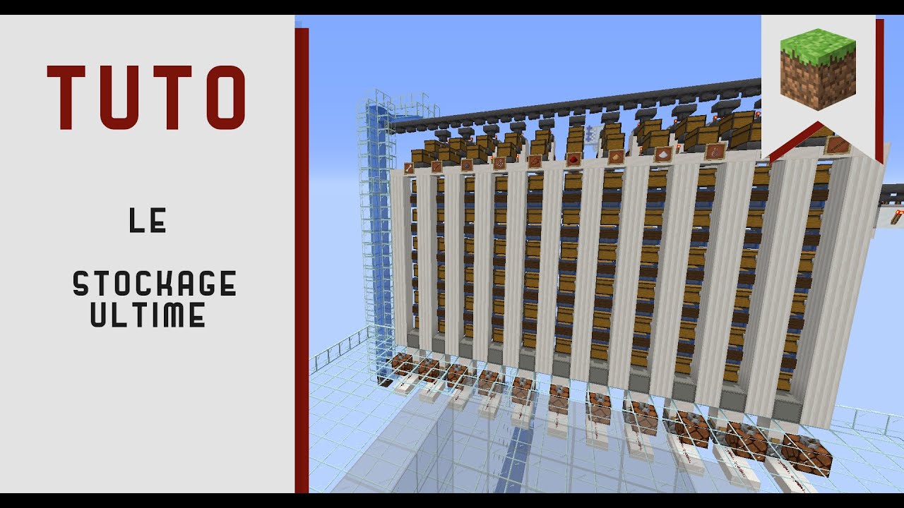 Tuto Minecraft Stockage Ultime - YouTube