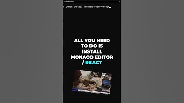 You Can Use The VSCode Editor in React! #webdevelopment #software #reactjs #softwareengineer