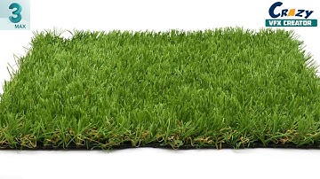 How To create A 3d Grass mat in 3ds max | 3ds max fast grass tutorial | Grass in 3ds max