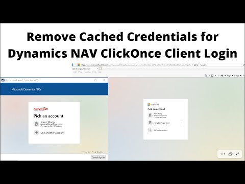 Remove Cached Credentials for Dynamics NAV ClickOnce Client Login