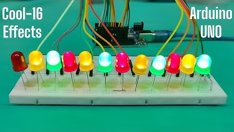 Arduino project for beginners | Led Chaser light using Arduino uno
