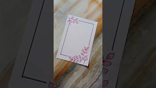 6 beautiful borderdesigns for project #schoolproject #easyborderdrawing #frontpagedesign #shortsfeed