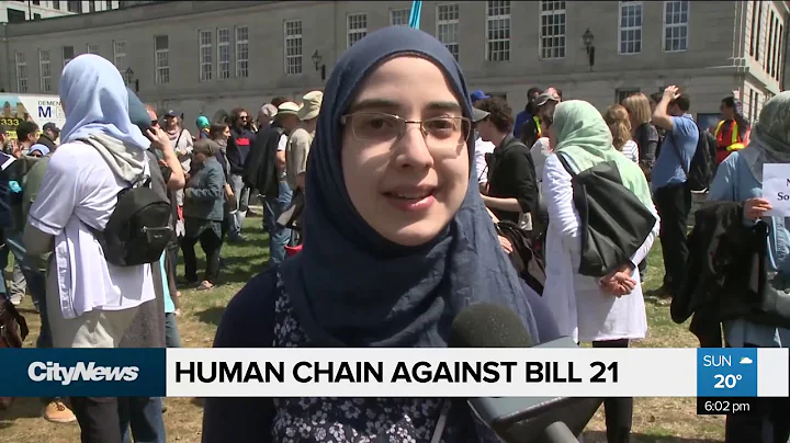 Human chain against Bill 21