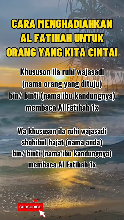 Cara Mengirim Al Fatihah Untuk Orang Yang Kita Sayang #doa #islam #motivation #religion #shorts