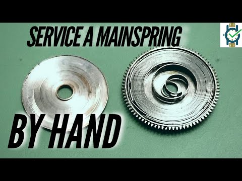 How To Service a Watch Mainspring By Hand