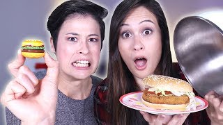 LIPPENBALSEM vs REAL FOOD CHALLENGE! || MeisjeDjamila