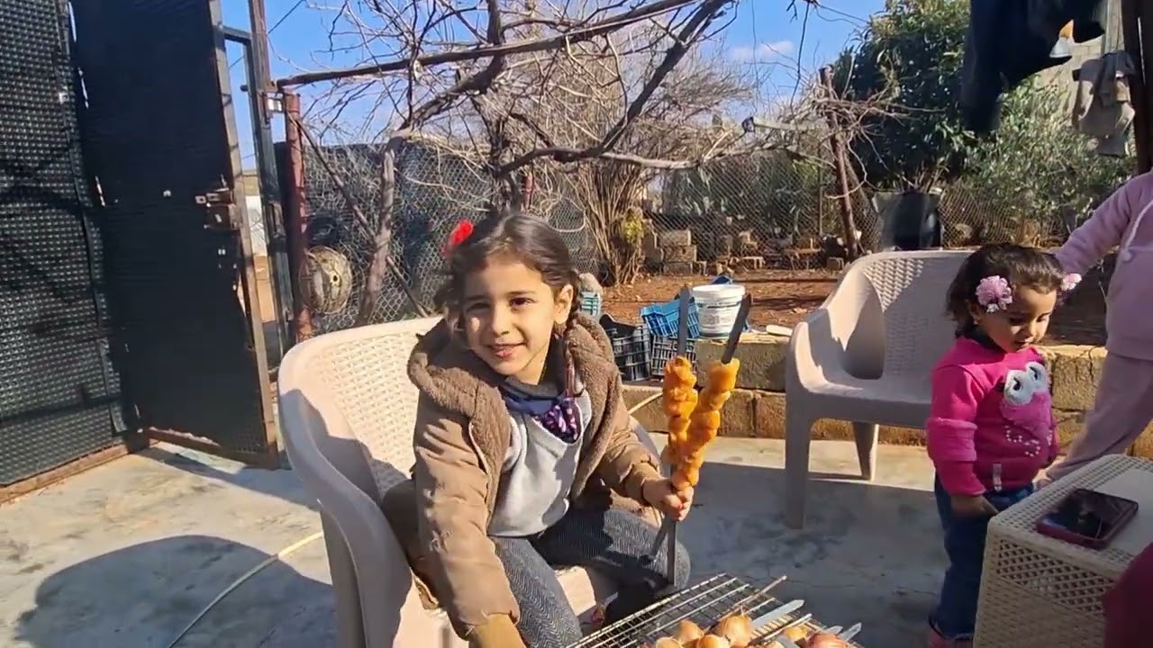 فلوق يوم كامل من الشواء واللعب مع لين 🎈🍖 يوم الشواء