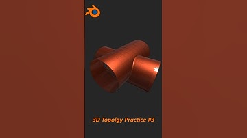 [Blender3D Topology] 3D Topology Practice #3