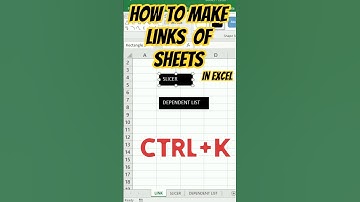 How to make links of Sheetsin Excel #exceltips #exceltricks #hyperlink #shorts #short