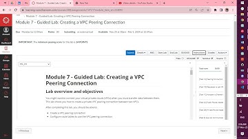 ALX-AWS - Module 7 Guided Lab - Creating a VPC Peering Connection