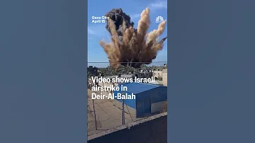 Video Shows Israeli Airstrike In Deir Al Balah 