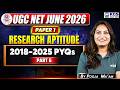 UGC NET June 2026 | UGC NET Paper 1 Research Aptitude | 2018-2025 PYQs Part 06 | by Pooja Mam | KGS