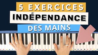 Video thumbnail of "5 exercices indispensables pour acquérir l'independance des mains au piano débutant (PIANO TUTO)"
