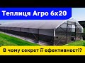 Фермерська теплиця АГРО 6х20. Дуже вдалий варіант для тепличного бізнесу.